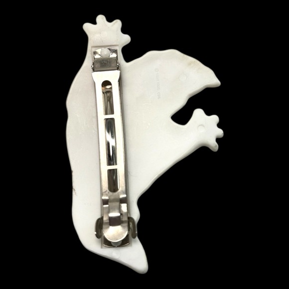 VTG 1989 Hallmark Halloween Ghost Barrette Hair Clip Boo! Slide Clasp 4.25" - Picture 3 of 5